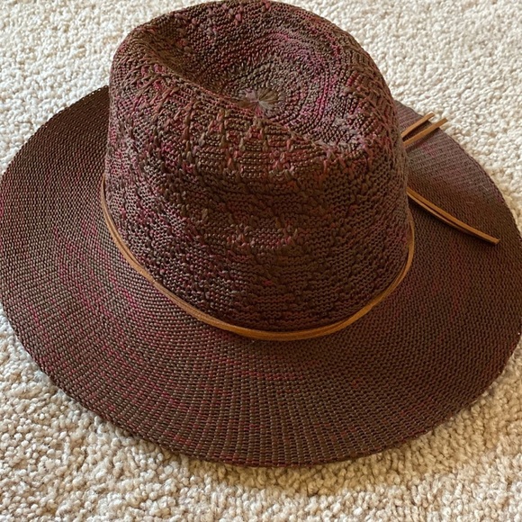 Free People Montana Woven Rancher in Burgundy Red Wine - Picture 6 of 10